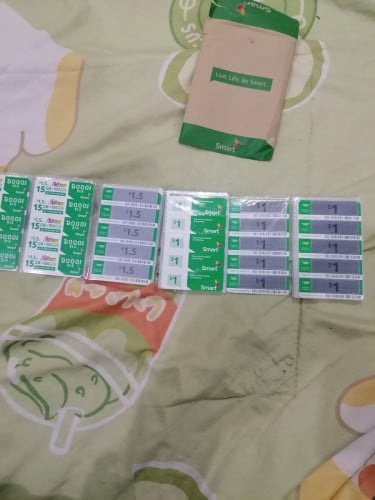 មានលក់កាត smart 1$ 1.5$ តម្លៃ 3500៛/1$នឹង5000៛/1.5
