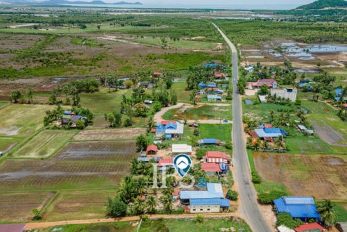 #សម្រាប់លក់ 🌴 ដីទំហំ 360 ម៉ែត្រការ៉េ ជាប់មាត់ផ្លូវ – អង្កោល ខេត្តកែប