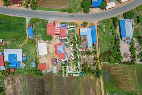 #សម្រាប់លក់ 🌴 ដីទំហំ 360 ម៉ែត្រការ៉េ ជាប់មាត់ផ្លូវ – អង្កោល ខេត្តកែប