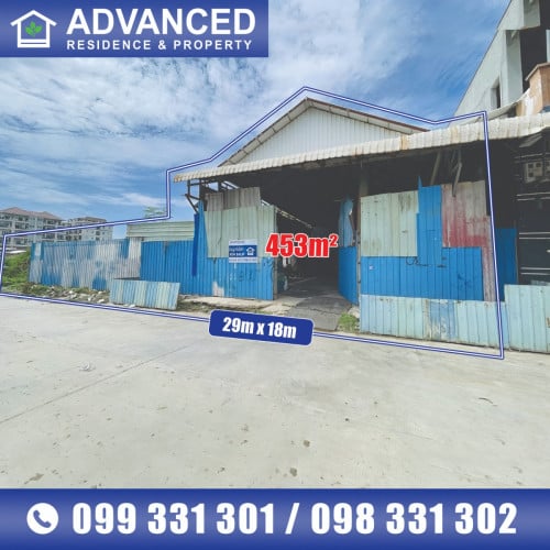 🏘 ដី និង ឃ្លាំង នៅជិតផ្លូវ371 ត្រូវការលក់បន្ទាន់ខ្លាំង (កូដ: A05-059498)