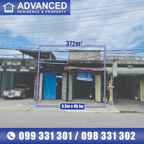🏘 ដី និង ផ្ទះ នៅលើផ្លូវ371 ត្រូវការលក់បន្ទាន់ខ្លាំង (កូដ: A05-085849)