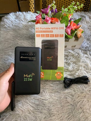 ដុំwifi 2 in 1 Powerbank+Wifi ប្រើបានគ្រប់ស៊ីមកាត ថ្មធំ10000mAh និង 4G Wifi 300Mbps