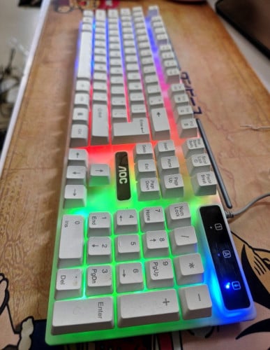 AOC entry-level white gaming keyboard