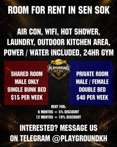 Cheap Shared and Private Accommodation Available Now Sen Sok