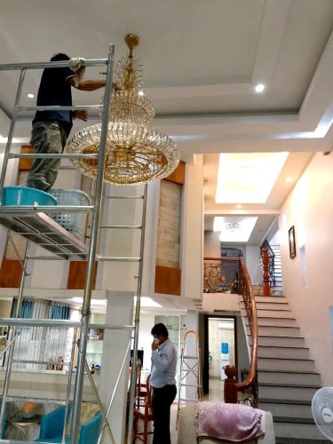 Clean and repair the lamp.