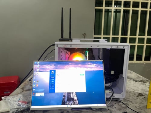 desk computer case 5060Ti-16Gx2 ddr5 6000-i7·12700-wifi7 blue-M2 1T&512G-700w