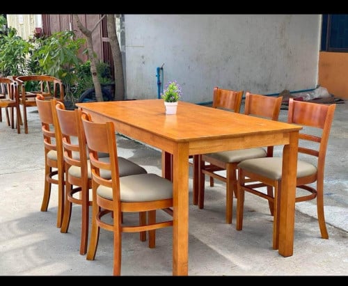 Dining set with six chairs