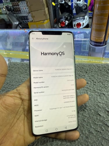Huawei Mate50Pro Porsche Design Ram12G Memory512G C/H Sim2 មានឆ្នាំងសាក