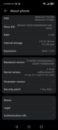 HUAWEI Pura 80 Pro 99%