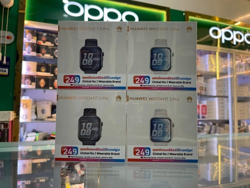 Huawei Watch Fit5 Pro ថ្មីប្រអប់មានធានាក្រុមហ៊ុន1ឆ្នាំតម្លៃពិសេសជូន