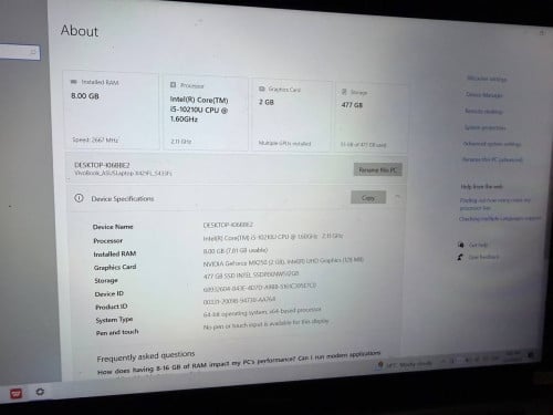 I5 vivobook