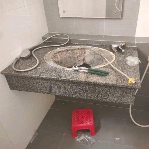 Install hand washing sink