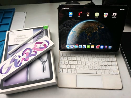 iPad Air M2 - Wifi 256GB full box + Magic Keyboard + Apple Pencil Pro