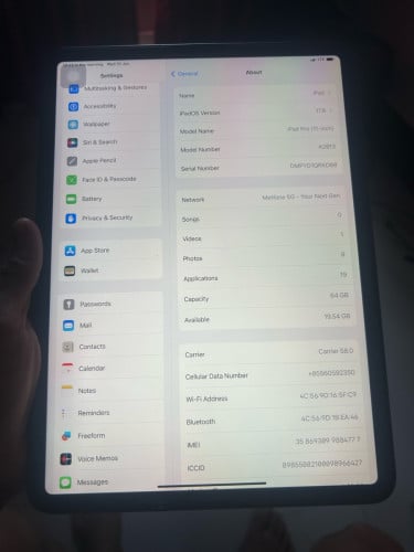 Ipad Pro 11-inch (2018) Sim+Wifi