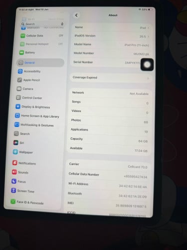 ipad pro 2018 zin all 64G