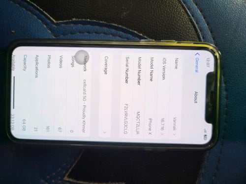 iphon x នៅស្អាតទាំងអស់ 65$មានស្គេនមុខ