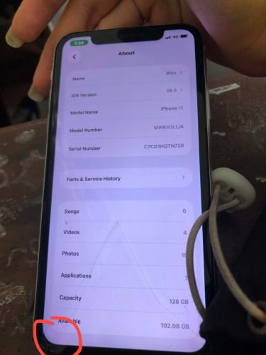 Iphone 11 128g scan