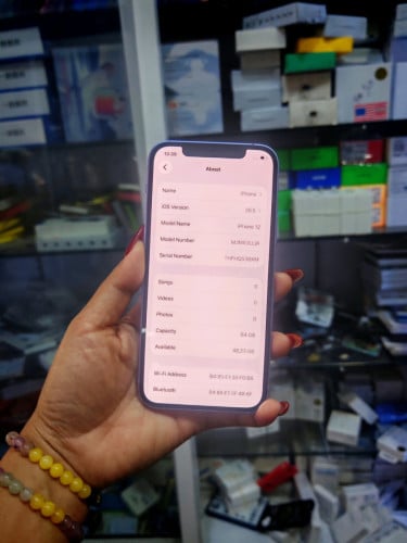 iPhone 12/64GB/LLថ្ម89%តូរស្អាតសុីនសានុំ
