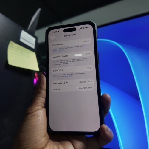 iPhone 15 Promax 256G ZA ដាក់បានសុីម2 ផ្ទាល់