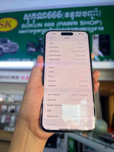 iphone 15Promax ZA 256G 98%