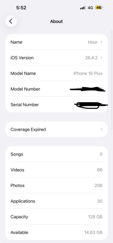 Iphone 16plus 128gb Zin all id ប្រើបាន លក់នឹងវៃដូរសល់លុយ [420$]