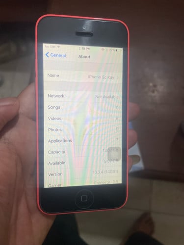 iPhone 5c 99% សំនុំ សំរាប់អ្នកចង់ទិញទុកជាអនុស្សាវរីយ៍ 16G រៀងខ្សោយសេវា