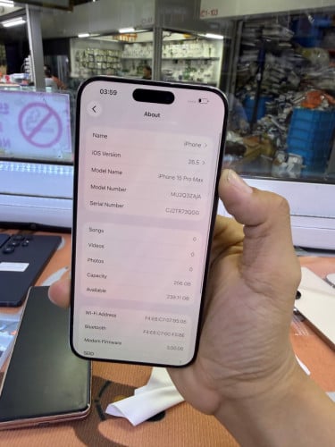 Iphone15promax 256G ZA battery 90% 750$