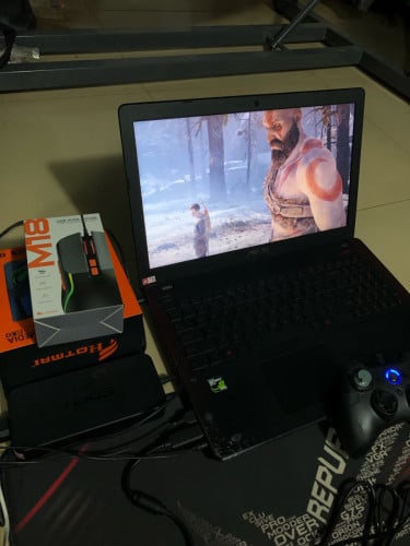 Laptop gaming asus i7 6th ram8g gtx 4g hdd 1t m2 128g 155$ ធ្វេីរកាក៏បាន លេងហ្គេមក៏បាន😘
