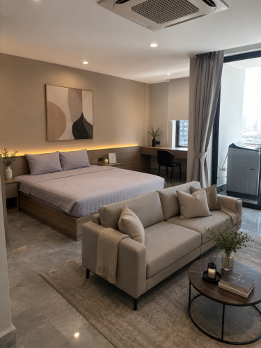 Luxary Studio Room Inclued all service