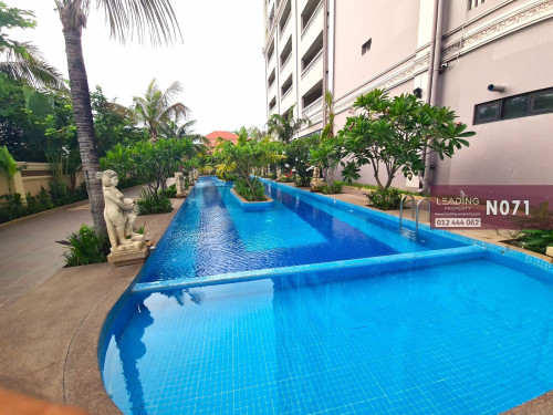 N071 | Gym and Pool, 1 Bedroom Apartment For Rent in Chroy Changva
