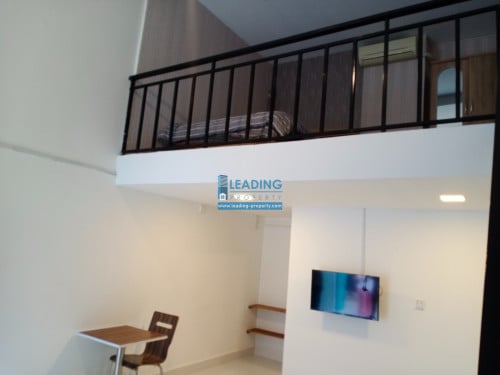 N652 | Western Loft Apartment 1 Bedroom Ground Floor For Rent in Boeng Trabek