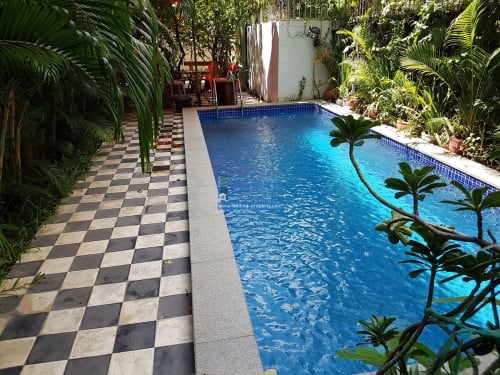 N944 | Mini Pool and Garden, 1 Bedroom Apartment For Rent Near Toul Kork Market
