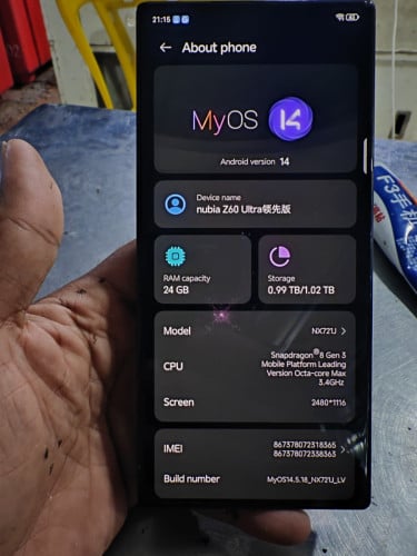 Nubia z60 Ultra