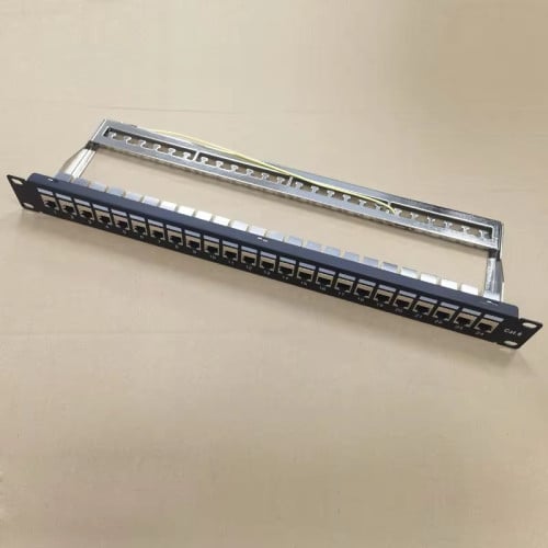 Patch Panel 24port Cat6 witch STP Inline keystone Coupler