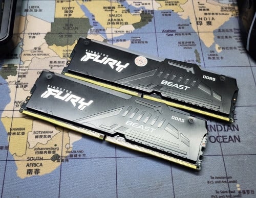 Ram KingStone Fury RGB ( 16GB x 2 ) 32G DDR5 5200Hz មួយទឹកនៅស្អាត គុណភាពល្អ