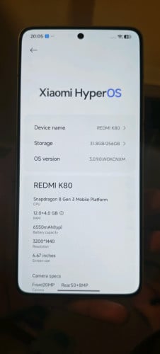 Redmi K80 នៅស្អាត 97-98%