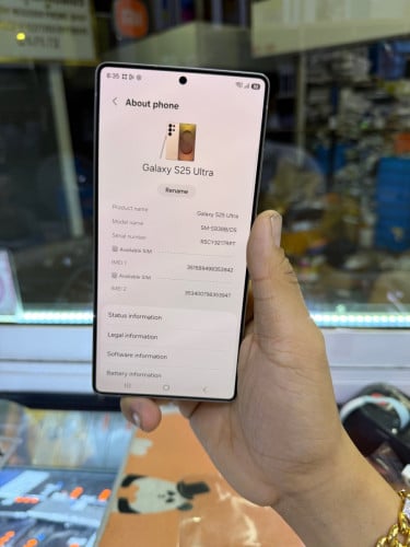 Samsung S25ultra 256G ក្រុមហ៊ុន pink gold