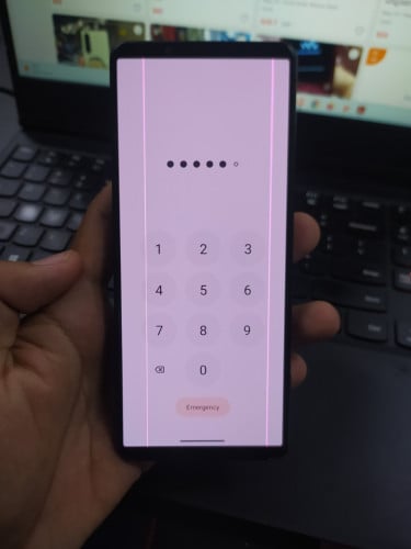 Sony Xperia 5 Mark IV-ឆ្នូតអេក្រង់លក់តែតម្លៃម៉ាស៊ីនទេ