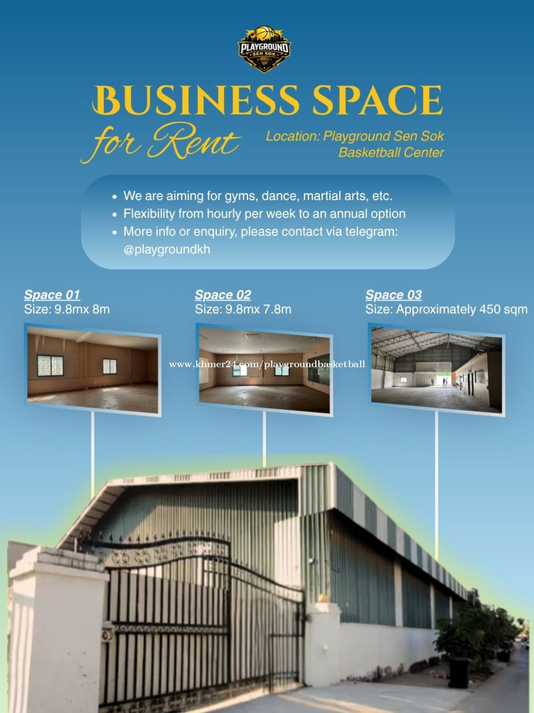 Warehouse space for rent, flexible sizes and pricing, indoor and outdoor
