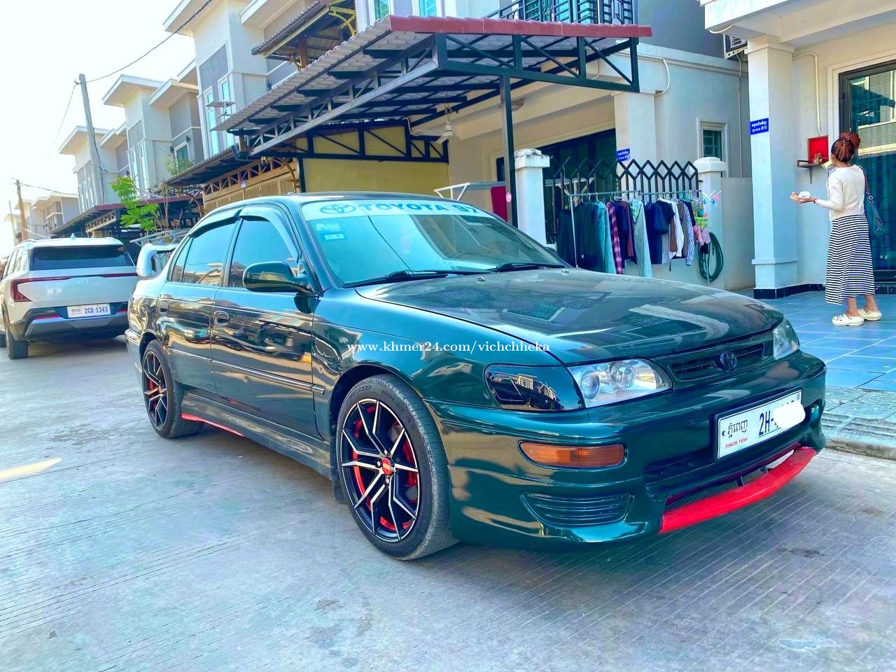 លក់ Corolla ឆ្នាំ 97 ពណ៌បៃតងចាស់