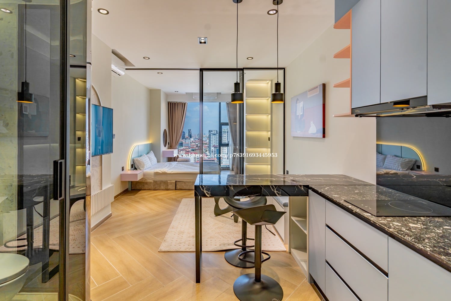 ๐Luxury 01-Bedroom for rent at BKK1 Phnom Penh