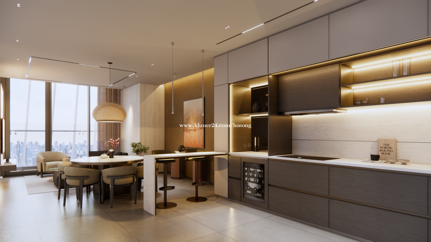 ๐๏ธ Superior Premium 3Bed In Bkk1 With Panoramic Views: Floor-to-ceiling glass walls ๐คฉ