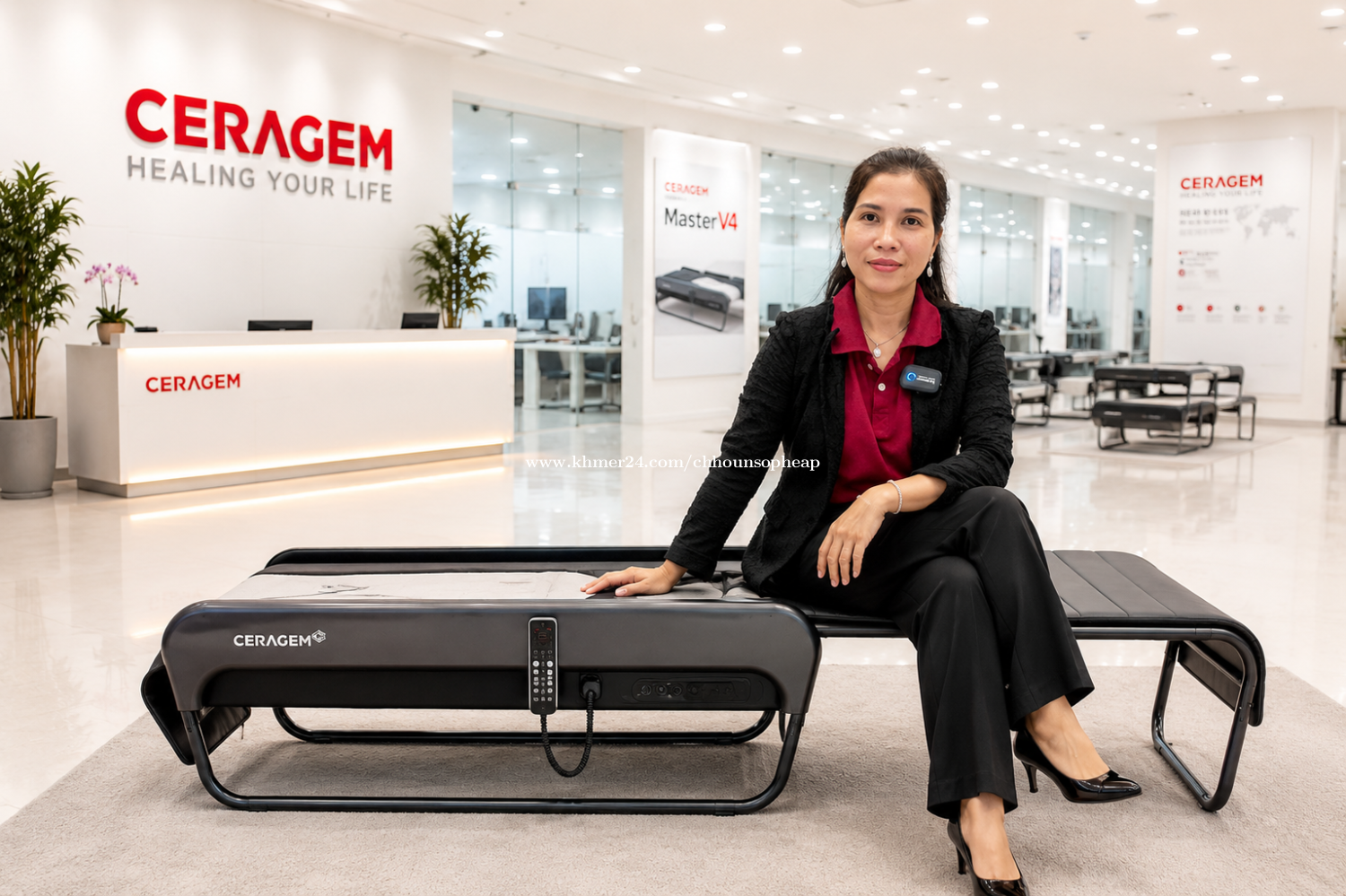 Ceragem គ្រែម៉ាស្សា