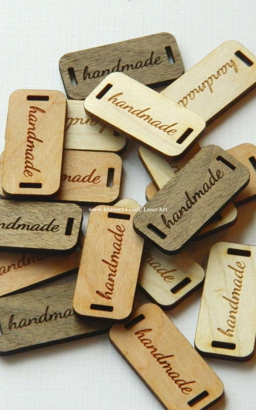 Custom Laser Engraving Wood Tag