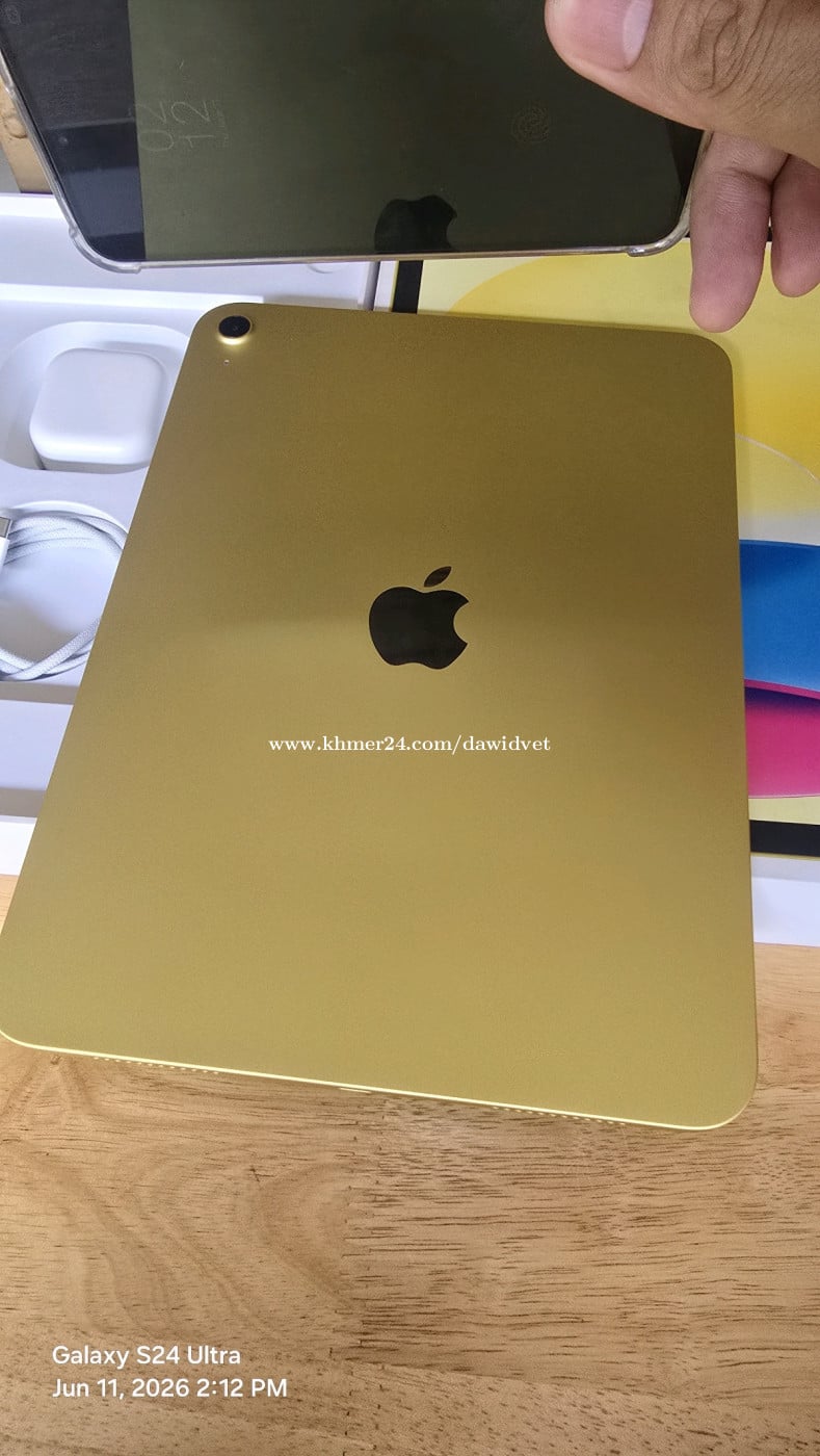 iPad A16 128GB WiFi 99% ទើបបើកប្រអប់ម្សិលមិញបញ្ចូលបាន1ដង
