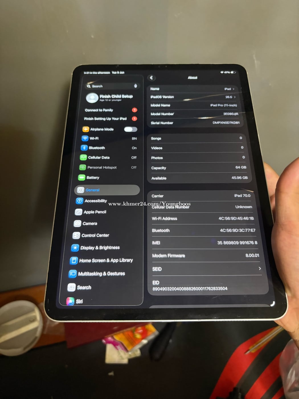 iPad Pro 2018 sim WiFi