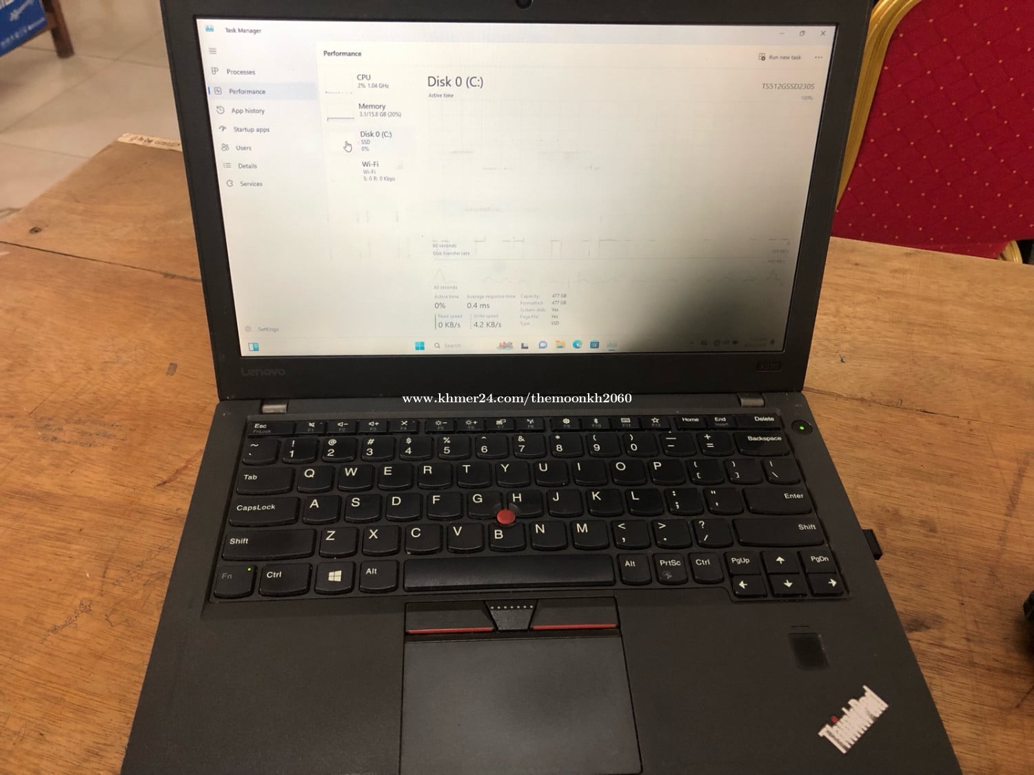 Lenovo x270 i5 ram16 ssd512
