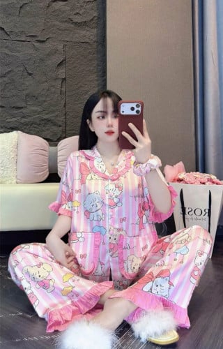ឈុតគេងយប់ cute pajama / sleepwear
