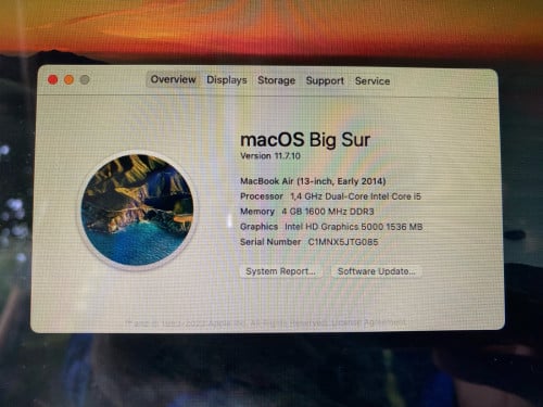 លក់ MacBook Air 2014 មានឆ្នាំងសាកស៊ីន