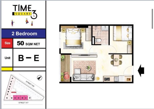 2 bed resale $80,000 at tk